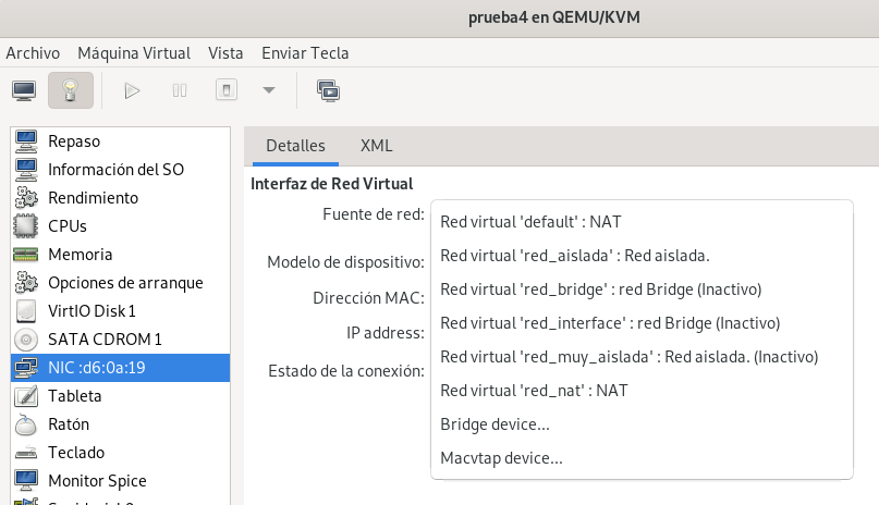 configuración